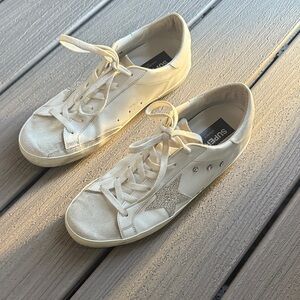 Golden Goose Women’s Super-Star with Swarovski crystals White Sneakers Size 42